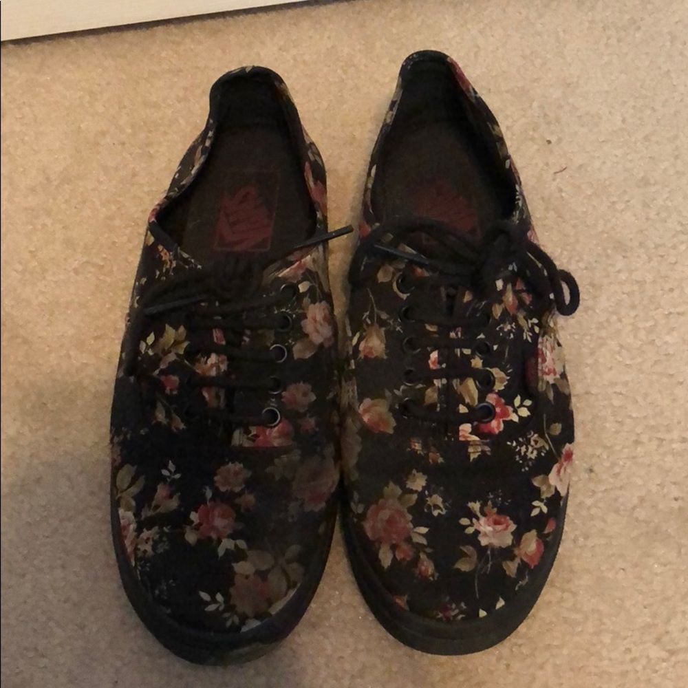 Floral Print Vans